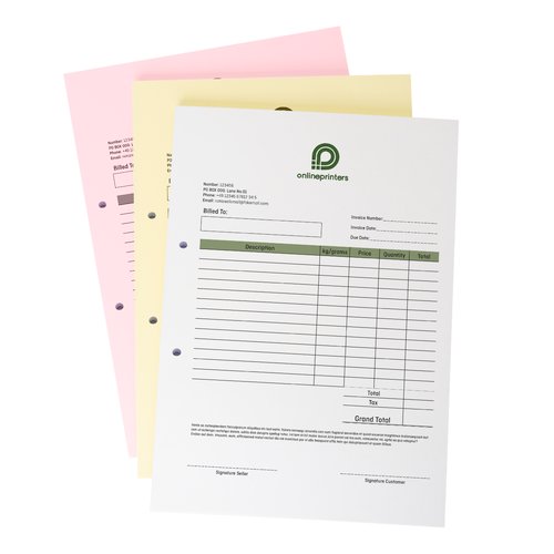 To selvkopierende stbunker i lodret format med tohulsstansning