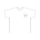 Hvid bomulds T-shirt med rund hals.