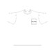 Hvid bomulds-T-shirt med korte rmer.