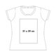 Bomulds T-shirt med korte rmer.