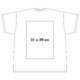 Hvid bomulds T-shirt med korte rmer og rund hals.