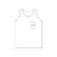 Hvid bomulds tanktop med atletisk snit.