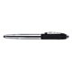 Metalfarvet rollerballpen med bld overflade og clip.