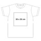 Hvid bomulds-T-shirt til drenge med korte rmer og rund halsudskring.