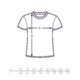 Bomulds-T-shirt med rund hals og korte rmer.