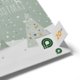 Papir julekalender, der kan �bnes med l�ger.