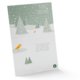 Papir julekalender til at folde ud med flere l�ger.