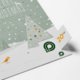 Papir adventskalender med l�ger til at �bne.