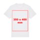 Hvid bomulds T-shirt med korte rmer.