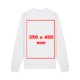 Unisex sweatshirt i stof med lange rmer.