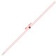 Lyst polyester lanyard med karabinhage.