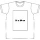 Hvid bomulds T-shirt til mnd med korte rmer og rund halsudskring.