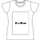 Bomulds T-shirt til damer med korte rmer.