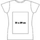 Hvid bomulds T-shirt til kvinder med korte rmer.