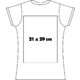 ko dame T-shirt af stof med korte rmer.