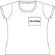 Bomulds T-shirt til kvinder med korte rmer.
