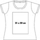 Bomulds T-shirt til damer med rund hals og korte rmer.