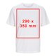 Hvid bomulds T-shirt med korte rmer, unisex.