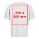 Hvid oversized T-shirt i bomuld, unisex.