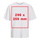 Hvid bomulds oversized t-shirt, unisex.