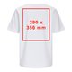 Hvid dame T-shirt i premium materiale med korte ærmer.