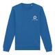 Kongebl� sweatshirt i bomuldsblanding med lange �rmer.
