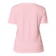 Pink bomulds T-shirt til kvinder med korte �rmer.