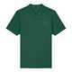 Gr�n bomulds polo shirt til m�nd med korte �rmer.