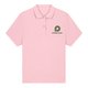 Pink �kologisk bomulds polo shirt til damer med korte �rmer.