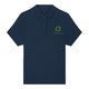 Marinebl� dame polo shirt af �kologisk bomuld med korte �rmer.