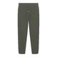 Khaki bomulds joggingbukser med elastisk linning og sn�re.