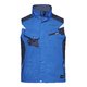 Bl arbejdsvest i polyester-bomuldsblanding med flere lommer.