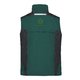 Mrkegrn arbejdsvest lavet af polyester-bomulds blanding, unisex.