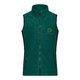 Mrkegrn polyester fleece vest med fuld lynls og lommer.