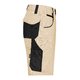 Beige/sorte shorts i polyester-bomuldsblanding med flere lommer.