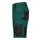 Mrkegrnne/sorte arbejdsshorts i polyester-bomuldsblanding med flere lommer.