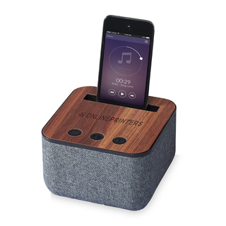 Bluetooth® højttalere af stof og træ Shae
