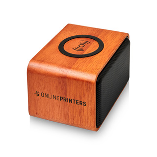 Hjttaler med trdls opladningspude Wooden