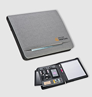 Skrivemappe med powerbank Elda