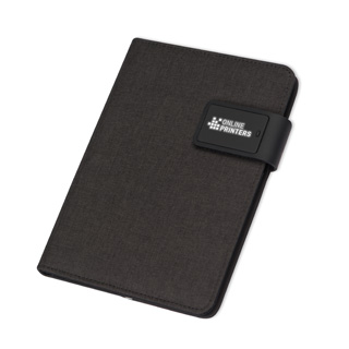 A5-skrivemappe med powerbank & LED Padua