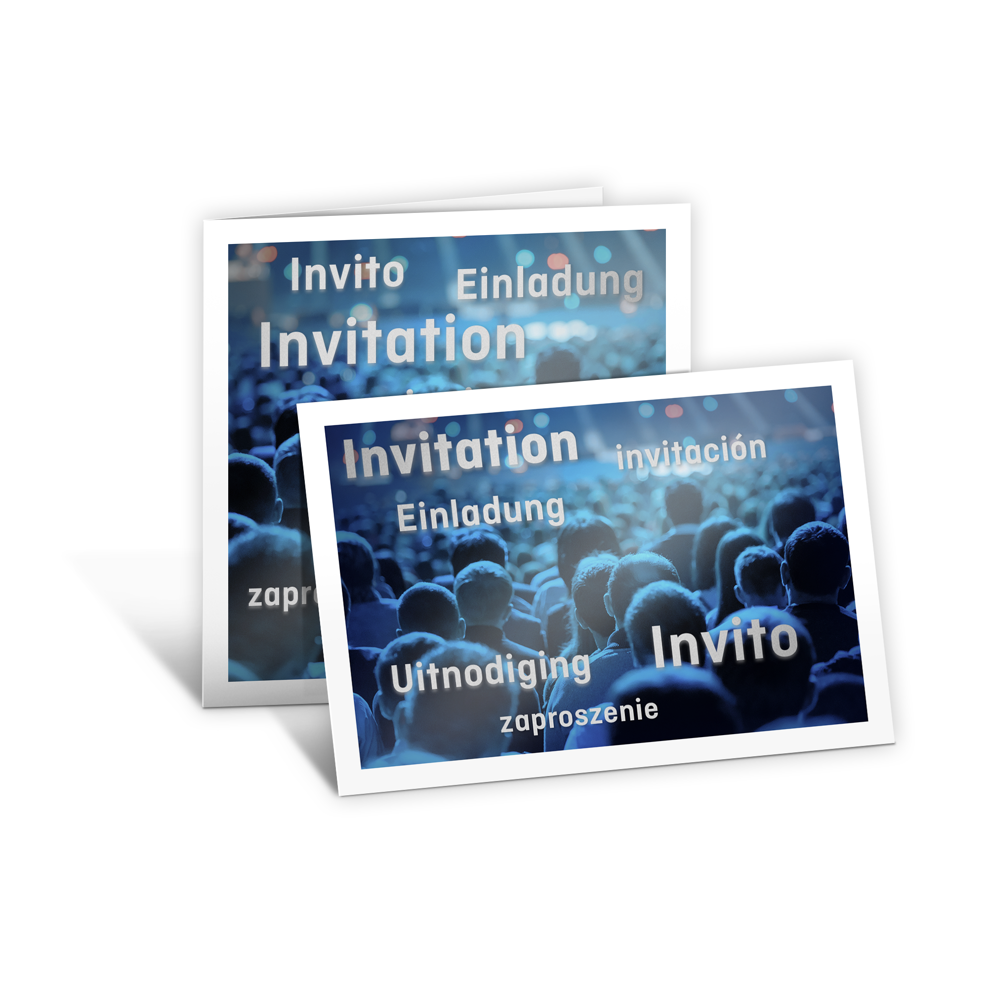 Billede Invitationskort med effektfarver