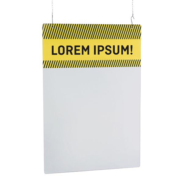 Plexiglasskrm til ophngning