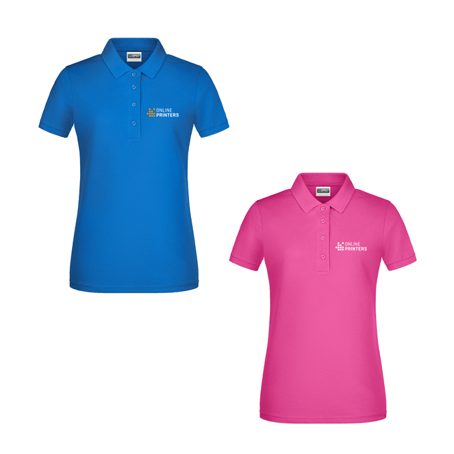 Damepoloshirts af kologisk bomuld