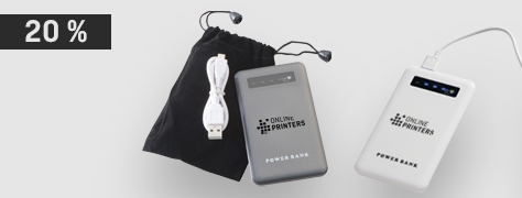 Perfekt, nr man er undervejs: <br>Praktiske powerbanks Kingsville