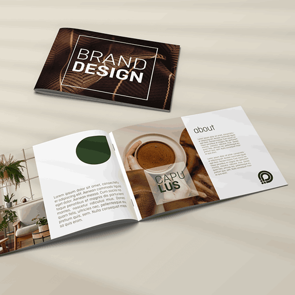 Billede Opsl�et brochure i corporate design