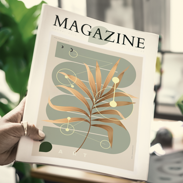 Billede Brochure med glansfulde accenter