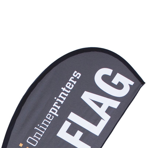 Dråbeformet beachflag inkl. tryk, 133,0 x 420,0 cm 1