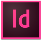 Adobe InDesign-logoet, med et lys pink id på en mørk baggrund med en matchende pink kant, repræsenterer det ideelle værktøj til at opret trykfiler til dine printprojekter.